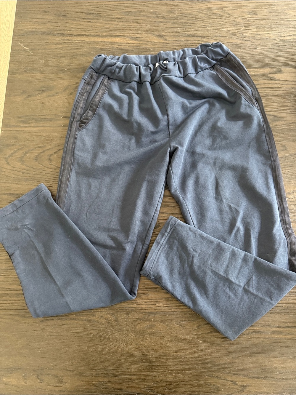 Women's Drawstring Track Pants in Navy